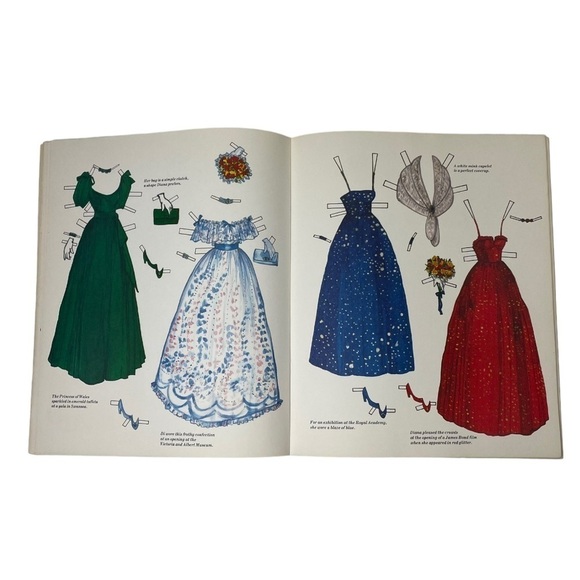 NWT Vintage 1982 The Princess Diana Paper Doll Book Of Fashion - Picture 8 of 13